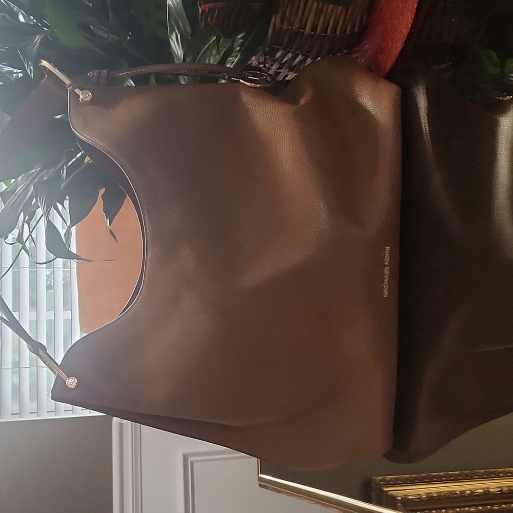 Michael Kors Tan Leather Hobo Bag